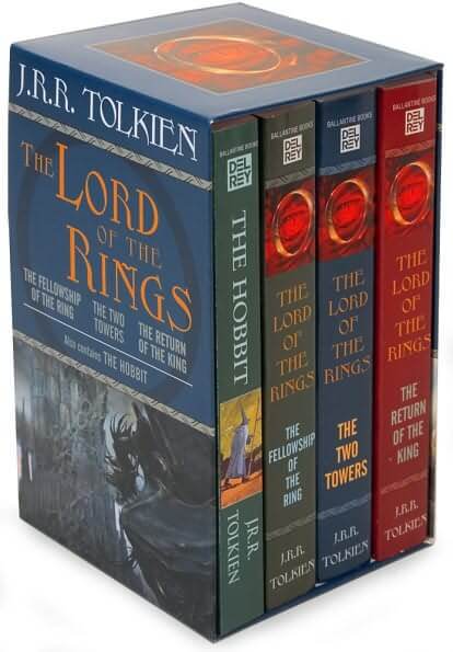 Book Tolkien Hobbit LOTR Set Random House 0345340426