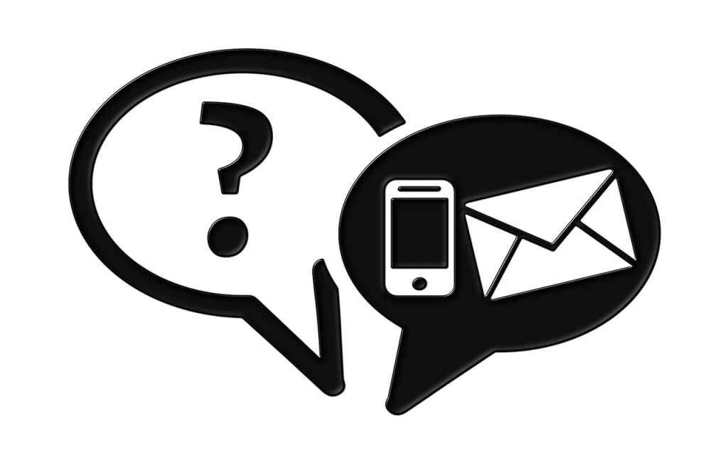 mengirim email bisnis atau telepon