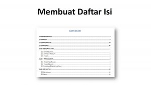 Cara Membuat Daftar Isi - Uprint.id