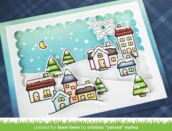 kartu natal dan tahun baru rumah