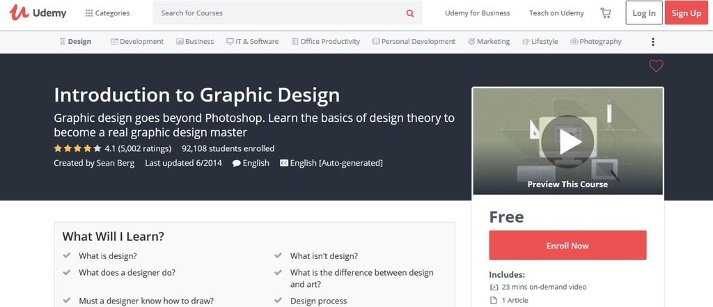 belajar desain grafis online udemy