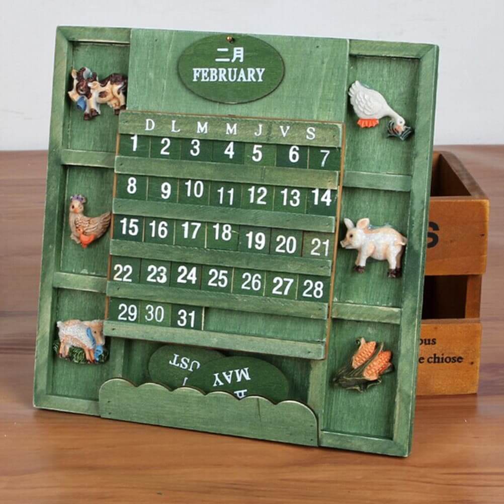 souvenir-pernikahan-kalender-kayu