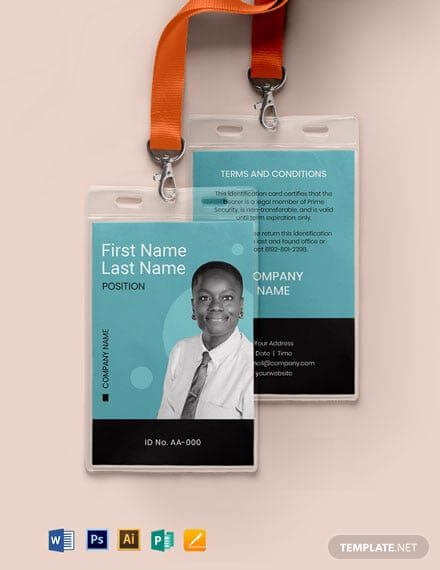 ukuran id card karyawan