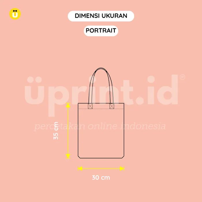 Tas Canvas Base Tas Putih - Foto 3