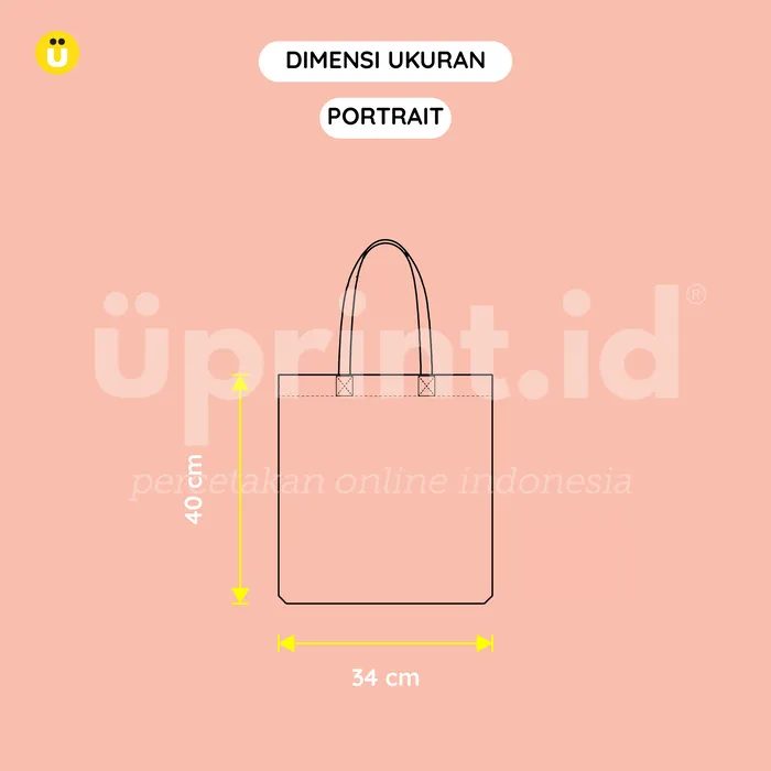 Tas Canvas Base Tas Putih - Foto 5