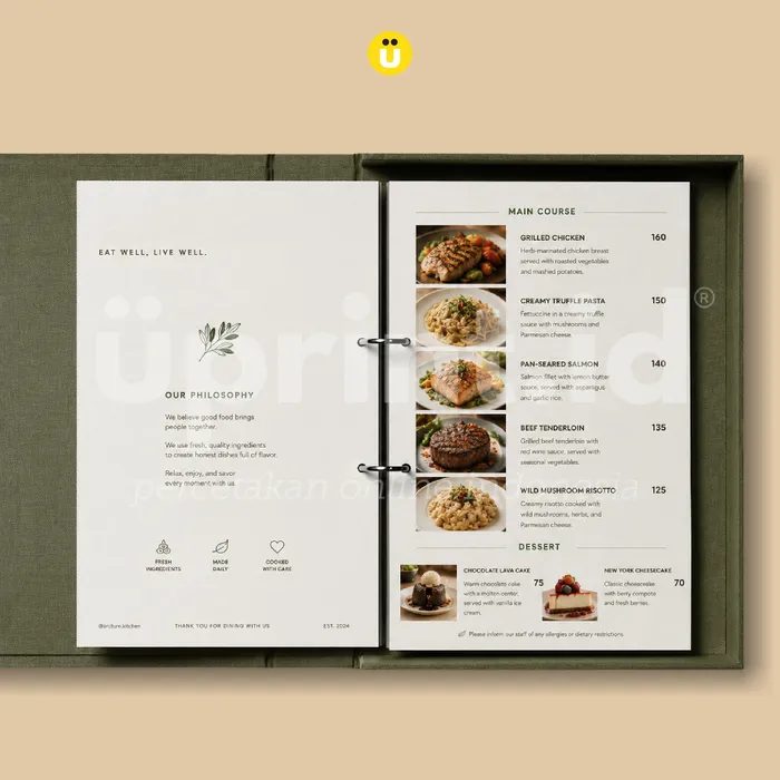 Buku Menu Hardcover - Foto 1