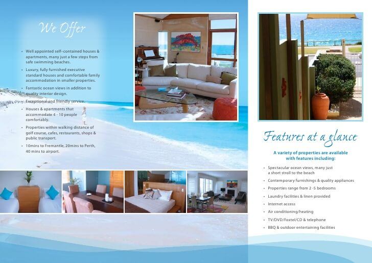 contoh brosur rumah tepi pantai