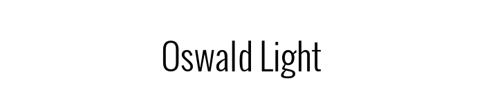oswald-light-font