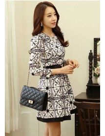 desain baju batik mini dress