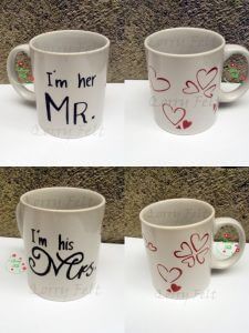 desain mug lukisan timbul