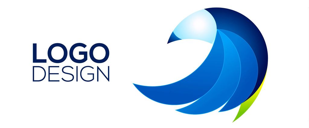 Logo desain modern dengan warna biru dan putih, cocok untuk perusahaan teknologi.