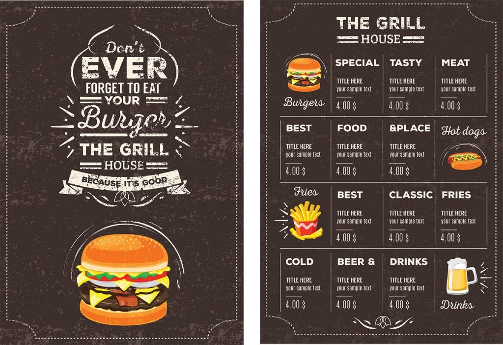 contoh daftar menu makanan 6