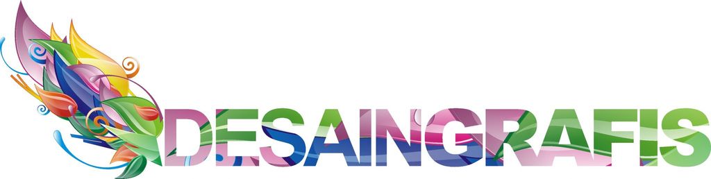 Logo Desain Grafis dengan warna cerah dan abstrak