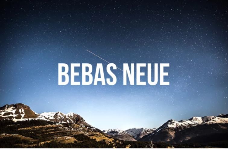 font keren 01 - bebas neue
