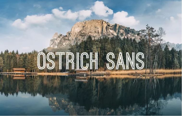 font keren 02 - ostrich sans