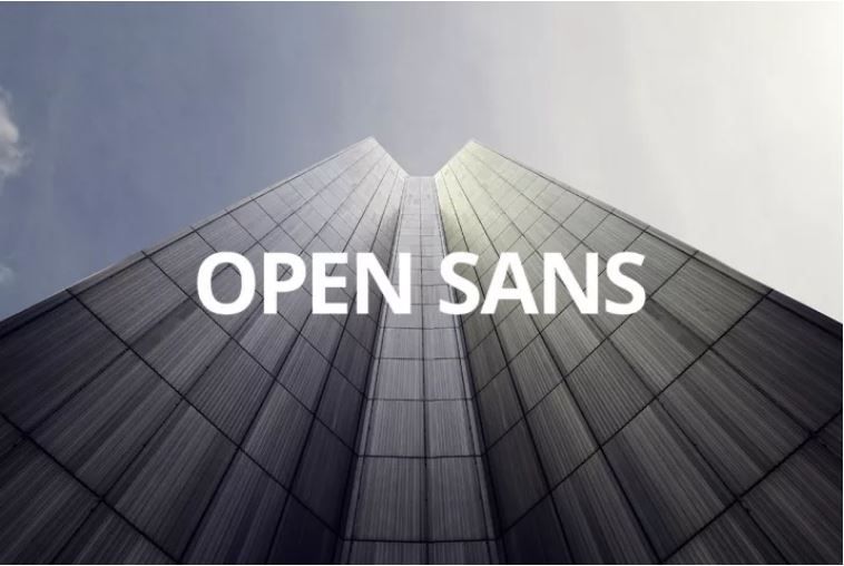 font keren 11 - open sans