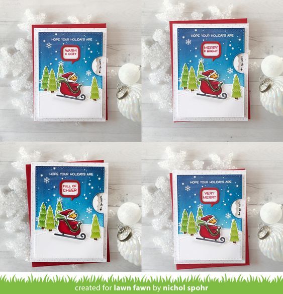 kartu natal dan tahun baru salju
