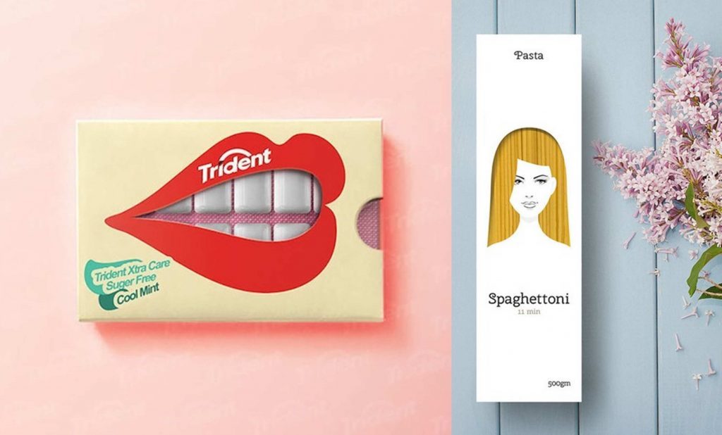 Paket Trident Xtra Care dan Spaghettoni Pasta dengan desain unik dan menarik.