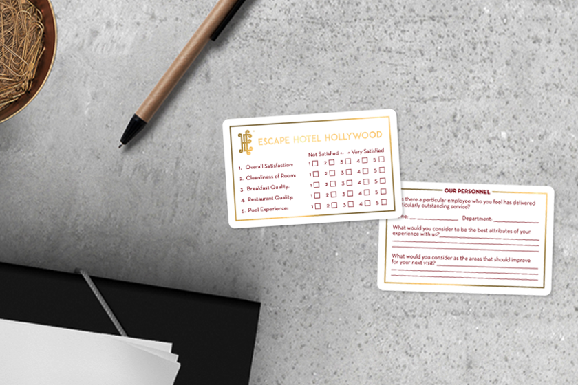 Contoh 2 Desain Comment Card