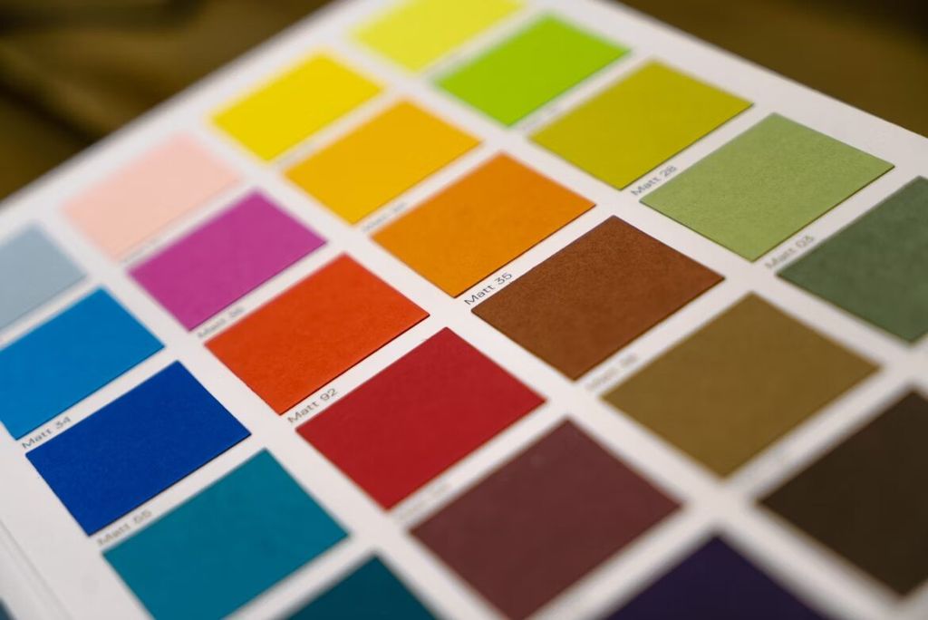 Koleksi warna percetakan online dengan berbagai pilihan warna.