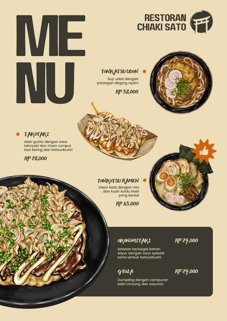 Desain Menu Kafe yang Mendorong Penjualan dan Memudahkan Order Menu Lembaran Branded