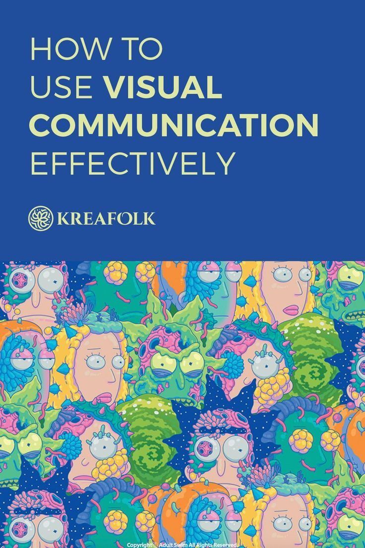Buku panduan tentang penggunaan komunikasi visual efektif dengan karakter lucu dan warna cerah.