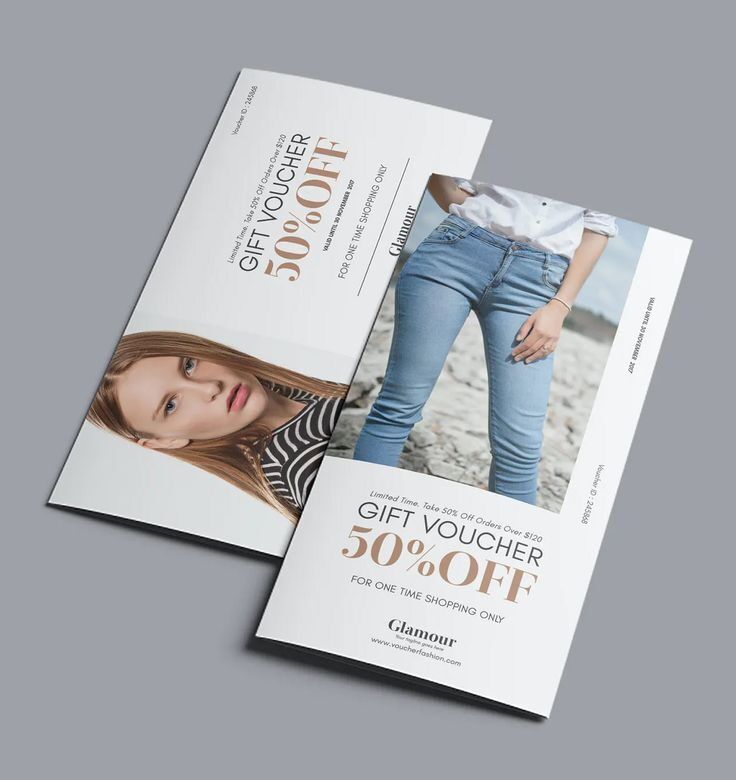 Voucher diskon 50% untuk pembelian seharga $120 oleh Glamour, produk percetakan online.