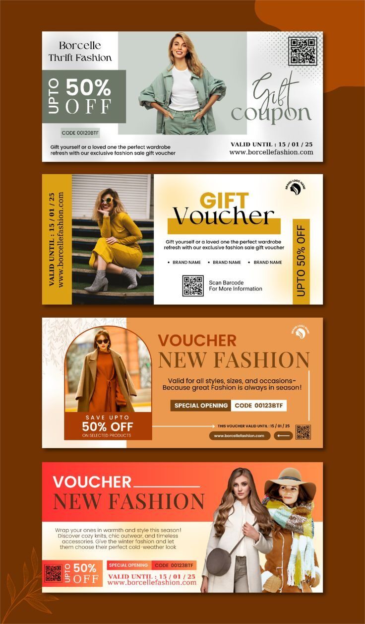 6 Inspirasi Order Voucher Custom Branded untuk Bisnis Fashion yang Stylish