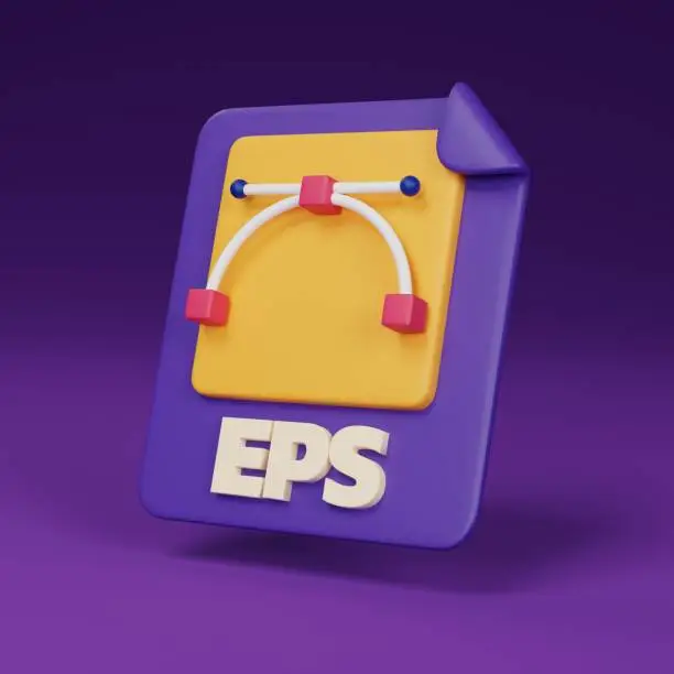 Logo EPS dengan elemen geometris dan warna cerah, cocok untuk percetakan online.
