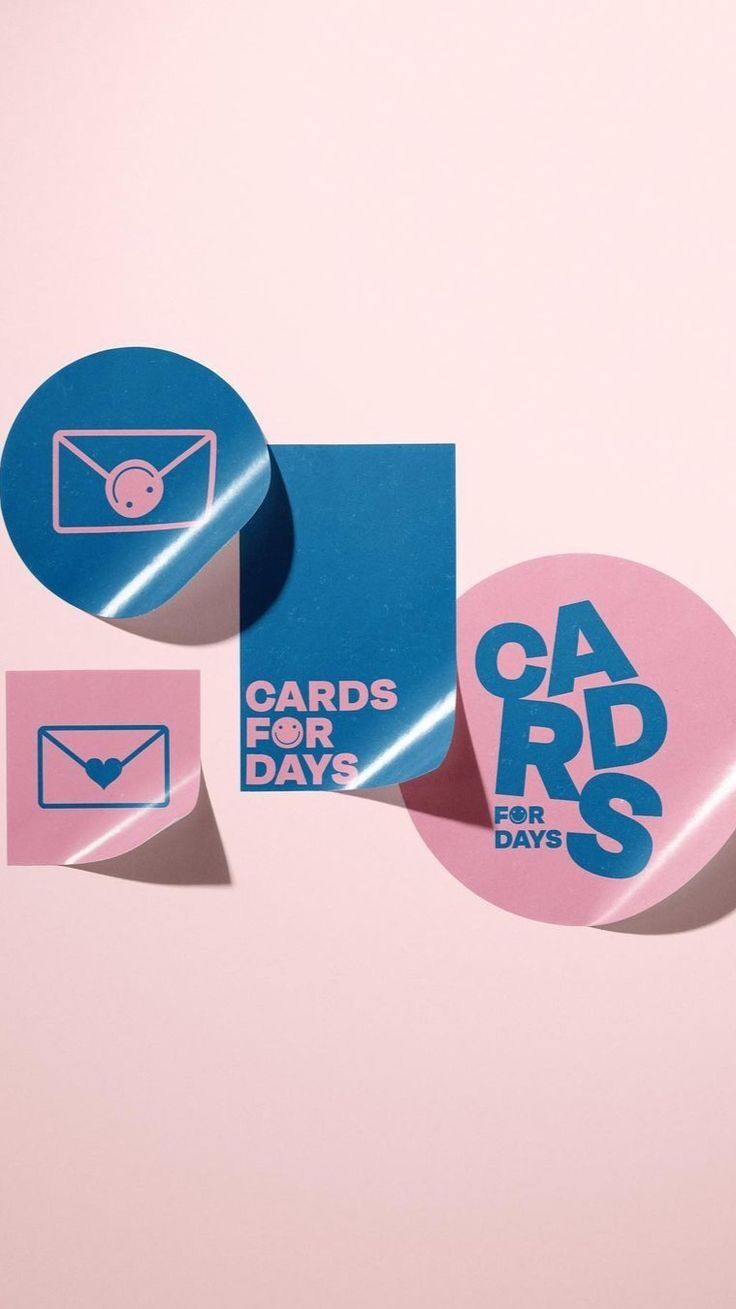 Paket kartu ucapan 'Cards for Days' dengan desain unik dan warna cerah.