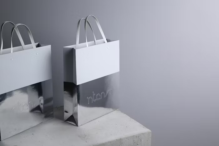 tas belanja putih minimalis dengan logo 'ntenya' di bagian tengah