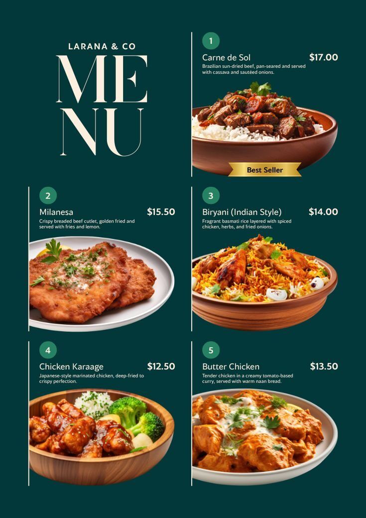 Desain Menu Restoran Yang Menggugah Selera