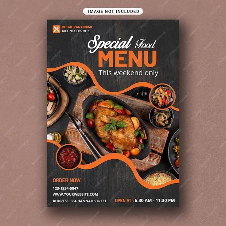 Flyer Stylish Untuk Bisnis Kuliner