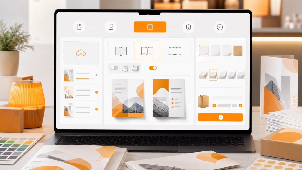 Langkah pemesanan cetak bolak balik online pada platform Uprint.id