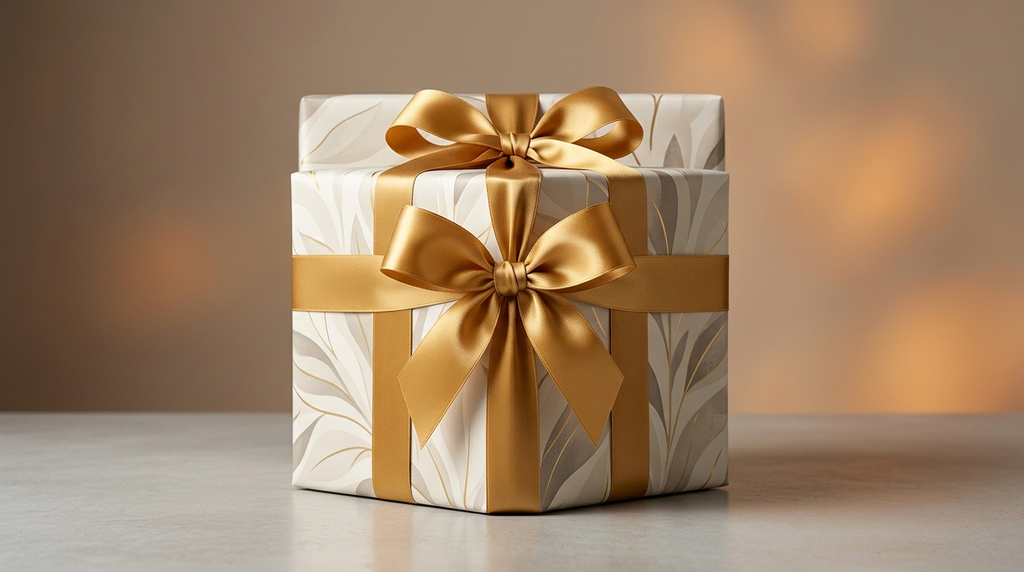 Kado jumbo dibungkus cetak wrapping paper ukuran besar tanpa sambungan selotip