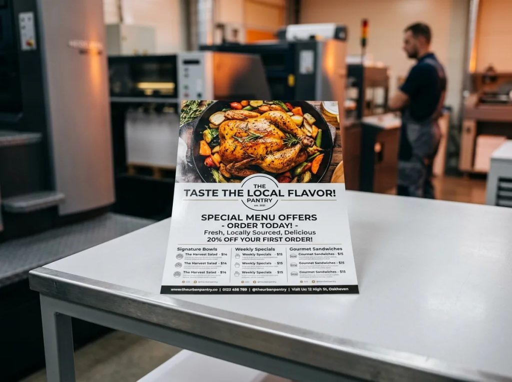 Contoh Desain Flyer Promosi Produk Kuliner UKM
