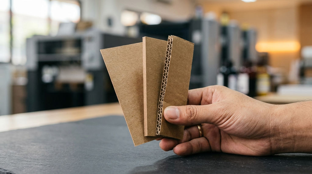 Pilihan gramasi kertas kraft untuk cetak handle box custom