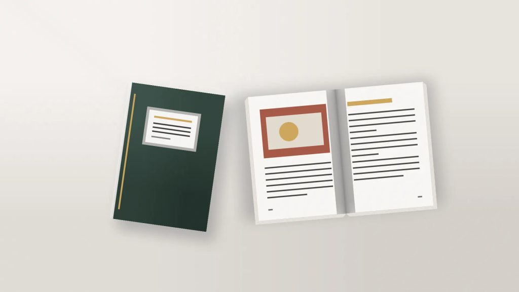 Cetak booklet portrait A6 7 lembar dengan laminasi doff premium yang elegan untuk promosi bisnis Uprint.id.