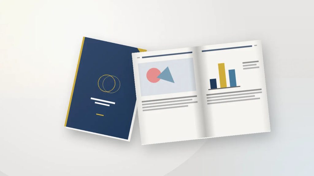 Cetak booklet A6 portrait matte premium untuk media promosi sales B2B Uprint.id.