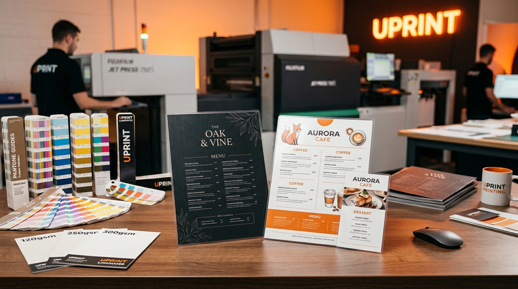 Ilustrasi order menu lembaran branded