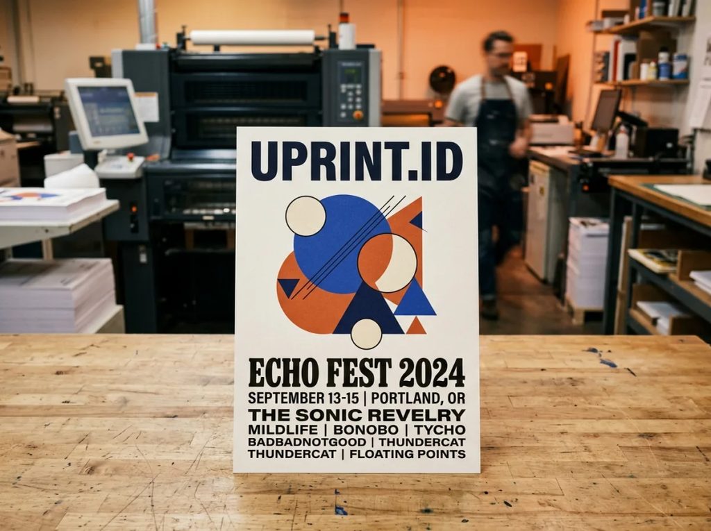 Contoh Desain Poster Konser &amp; Festival Musik Minimalis
