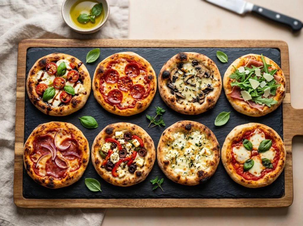 Inspirasi menu pizza mini unik dan kekinian dengan aneka topping lezat untuk ide bisnis makanan menguntungkan.