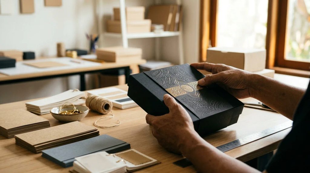 Ilustrasi order bible verse packaging online