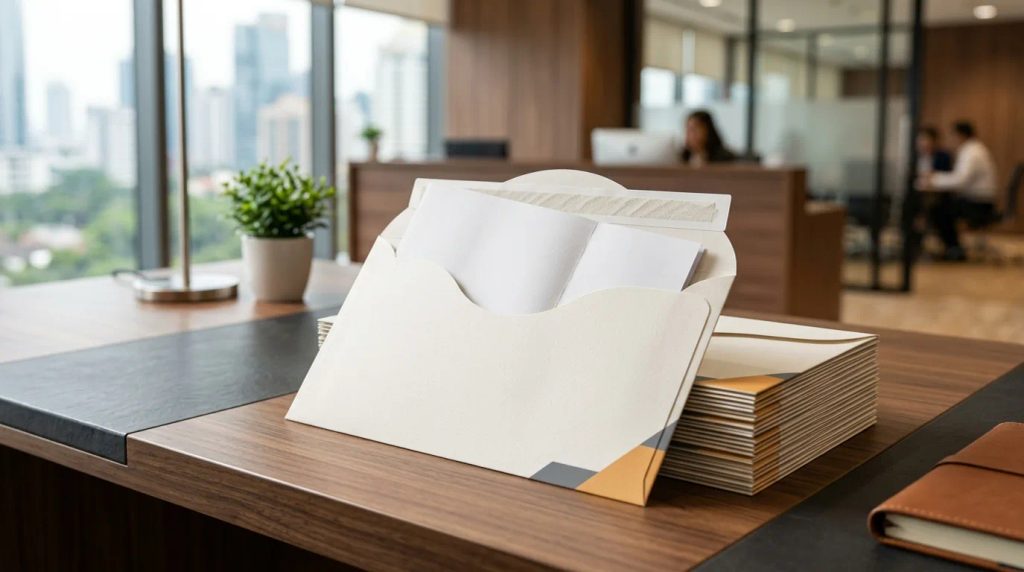 Cetak amplop kabinet custom Jakarta untuk surat resmi kantor