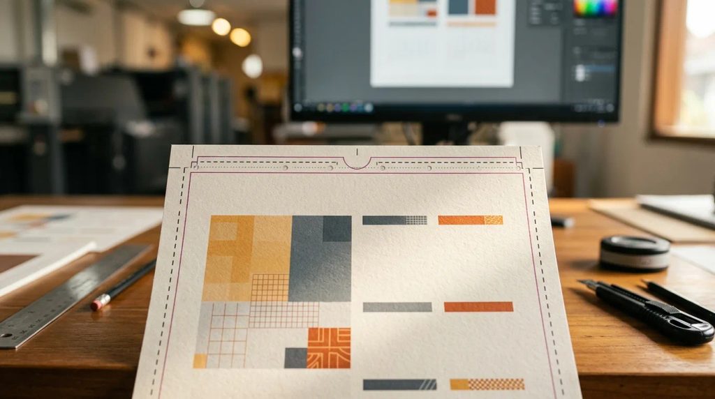 Panduan batas aman margin jilid dan area bleed pada file desain kalender