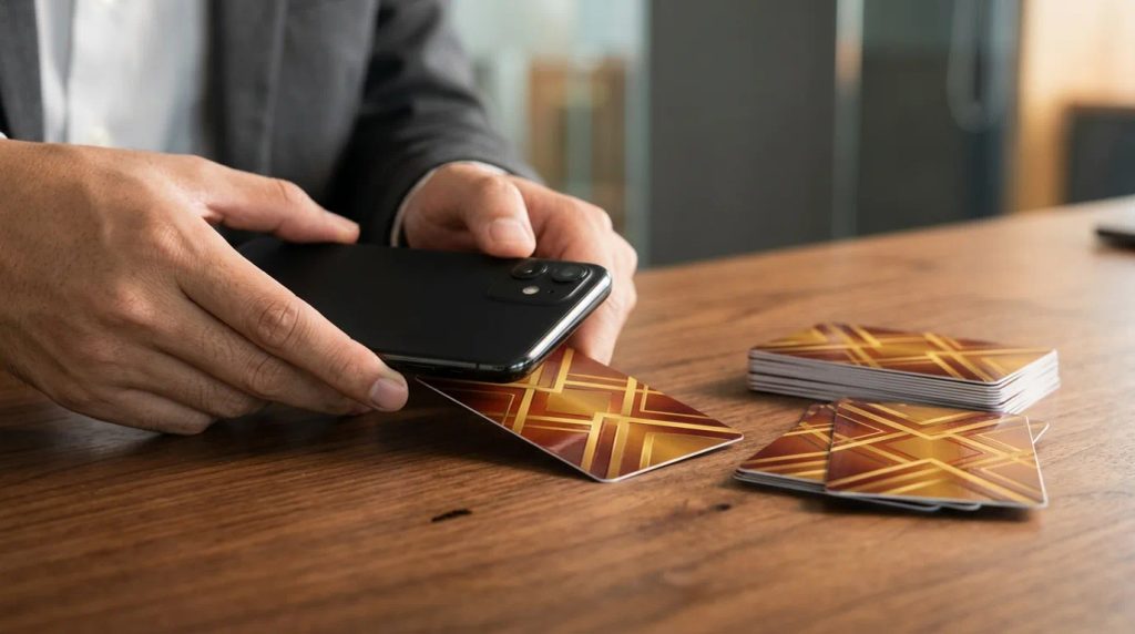 Proses top up saldo Flazz BCA generasi 2 via NFC smartphone