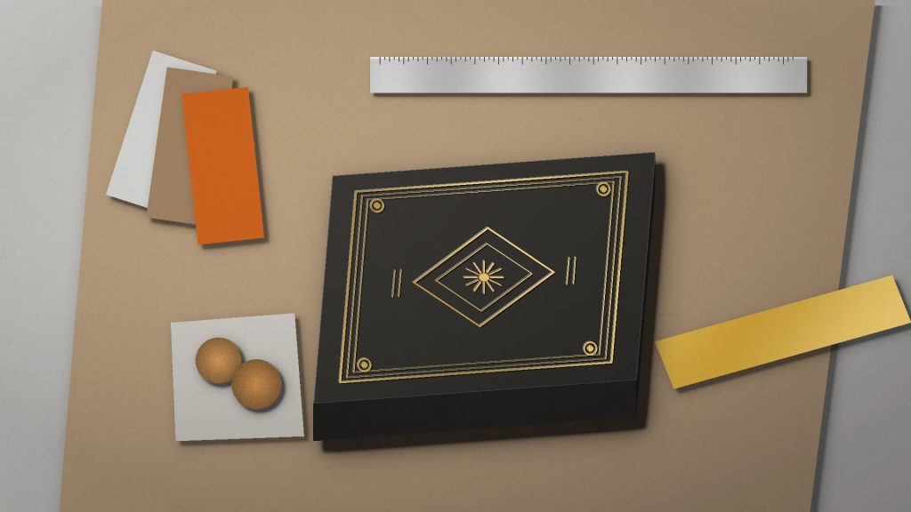 Ilustrasi dus snack finishing gold