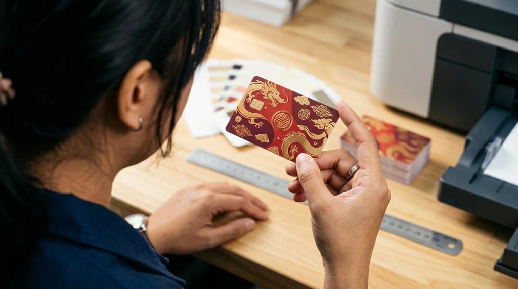 Ilustrasi cetak tapcash bni edisi imlek