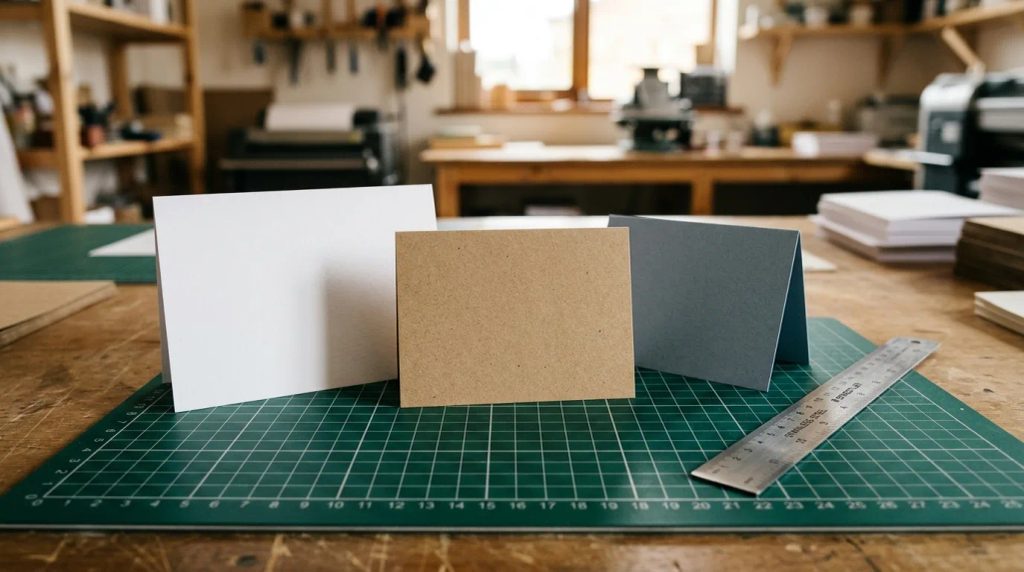 Panduan dimensi dan ukuran standar notecard A6 dan A7 pada bidang potong kerja percetakan