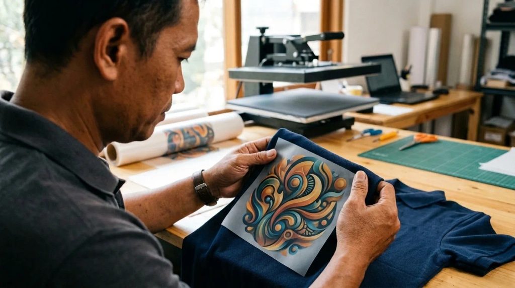 Ilustrasi cetak dtf custom
